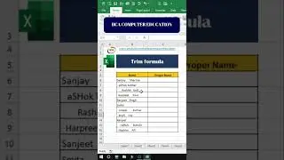 Using the Trim Function in Excel | Remove extra space using trim formula 