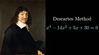 Descartes method is the greatest technique to solve quartic equations