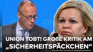 SICHERHEITSPAKET: Union stimmt dagegen! Großer Wurf fällt deutlich kleiner aus, als angekündigt