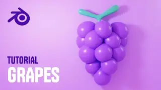 Blender Modeling Tutorial For Beginners - Stylized Grapes Blender Tutorial