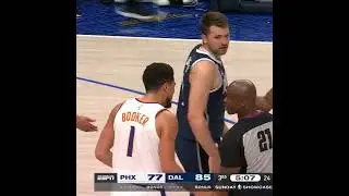 Luka Doncic vs. Devin Booker is getting physical 🤯 