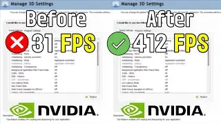 🔧 NVIDIA CONTROL PANEL: BEST SETTINGS TO BOOST FPS FOR GAMING  | Optimize NVIDIA 🔥
