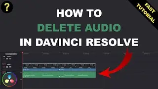 DaVinci Resolve: How to delete audio in DaVinci Reslove (fast tutorial)