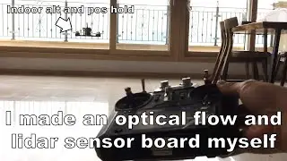 I made an optical flow and ToF lidar sensor board myself