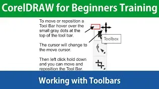 CorelDRAW for Beginner Working With The Tool Bars Tutorial Training