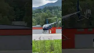 Robinson R44 Raven II Helicopter Takeoff