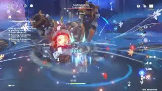 【Genshin Impact】C0 Hu Tao Double Hydro one rotate the Aeonblight in 33s (12-2-1)