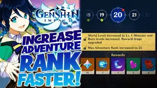 (Genshin Impact) How to Increase Your Adventure Rank FASTER!