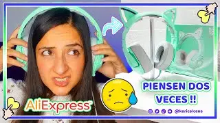 COMO SON LOS AUDIFONOS DE GATITO DE ALIEXPRESS? Review 🤔