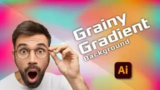 How to create Abstract grainy gradient background texture design