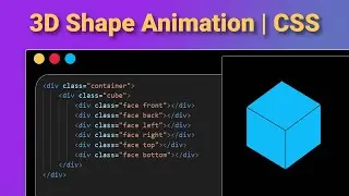 Create a Stunning 3D Cube Animation Using Pure CSS | Step-by-Step Tutorial 