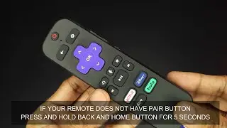 Roku Express 4K+ Remote - How to Pair