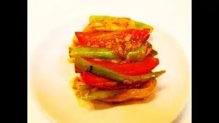 Китайская кухня. Быстро и вкусно. Жареные перцы в соусе с чесноком mp4