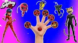 ❤【Леди Баг🐞 и Супер-Кот 🐈😎】Семья пальчиков ✋.Miraculous Ladybug . Finger Family Song ❤