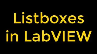 Listboxes in LabVIEW