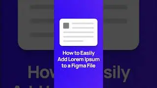 How to easily add lorem ipsum to your Figma files with this plugin 