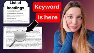 IELTS Reading - Matching headings Tips (+One IMPORTANT KEYWORD to get more correct answers)