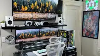 My Ultimate Desk Setup Tour 2024 | Space for Gaming, Productivity & Entertainment