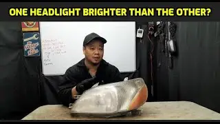 ONE HEADLIGHT BRIGHTER THAN THE OTHER