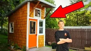 Школьник построил собственный дом. Вы просто ахнете, когда увидите, что внутри!