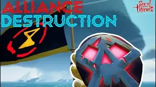 THE BEST SERVER I HAVE EVER PLAYED ON IN SOT (Alliance Destruction at FOTD) | Sea of Thieves