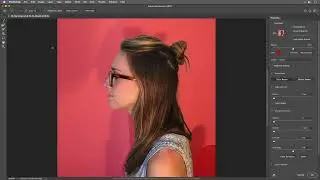 Applying a mask around fuzzy hair in Adobe Photoshop