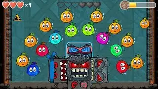 Red Ball 4 ( Green + Orange + Blue + Pink + Red ) C.Orange Ball 'Fusion battle' with 'ALL 30 BOSSES'
