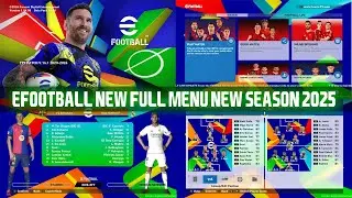 PES2017 | eFOOTBALL NEW SEASON MENU 2025 FOR ALL PATCHES