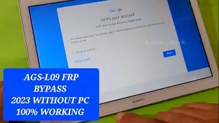Huawei Mediapad T3 AGS-L09 Previous google account unlock | AGS-L09 FRP Bypass without PC