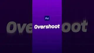 Overshoot Effect in After Effects - #youtubeshorts #aftereffectstutorial #motiongraphics