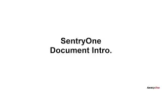 SentryOne Document Introduction