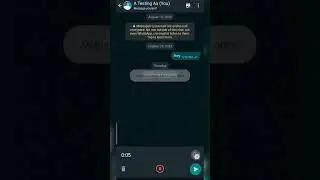 WhatsApp View once voice message || WhatsApp Disappearing voice message update 