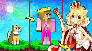 КАК МЕНЯЛАСЬ ДЕВУШКА ПРИНЦЕССА КОШКА И ЕЕ ЖИЗНЕННЫЙ ЦИКЛ В МАЙНКРАФТ! ЭВОЛЮЦИЯ MINECRAFT ТРОЛЛИНГ