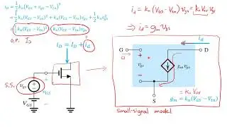 47 Small Signal Analysis and Models of the MOSFET