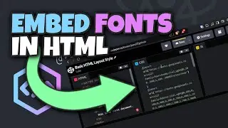 How to EMBED fonts change the COLOR and STYLE! HTML + CSS Tutorial