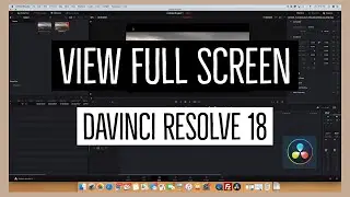 Davinci Resolve 18 :  View Full Screen Preview