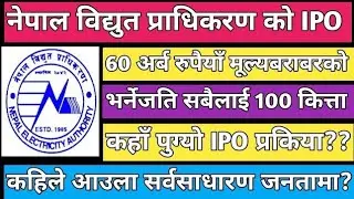 NEA IPO | Upcoming IPO in Nepal | IPO share market in Nepal | New IPO in Nepal | Nepali stock market