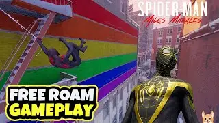 Spider Man: Miles Morales - Completing ALL Side Quests and Free Roam  (No commentary)