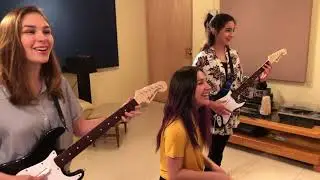 Playing Survive on RockBand