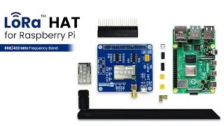 LoRa HAT (868MHz/433MHz) Range Up to 5 KM for Raspberry Pi