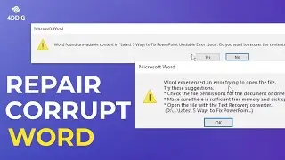 [2024] Word Found Unreadable Content? How to Repair Corrupt Word - 3 Ways