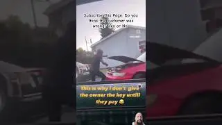 When a street mechanics fixes something on a customer's car with the hood up, they quickly ride off.
