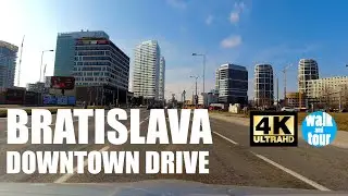 Drive Bratislava Downtown in 4K UHD (60 fps)