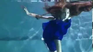 Под водой, съёмка для журнала Brulee, подводная съёмка