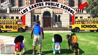 GTA 5 : Franklin Going To School With Shinchan in GTA 5 ! (GTA 5 mods)