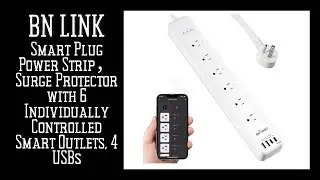 BN LINK Smart Plug Power Strip Surge Protector with 6 Individually Controlled Smart Outlets, 4 USBs