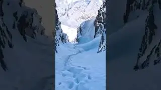 ❗❗❗Опасный фрирайд в кулуаре 
