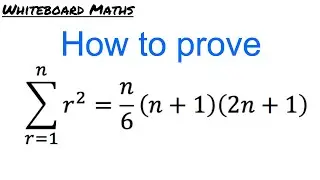 Proof of the sum of r^2 series