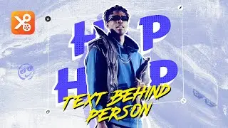 How to Make Text Behind Person Effect in YouCut?🕺| Video Editing Tutorial |