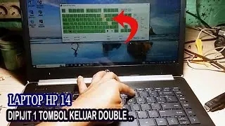 Memperbaiki keyboard laptop keluar huruf double // hp 14 cm0094AU